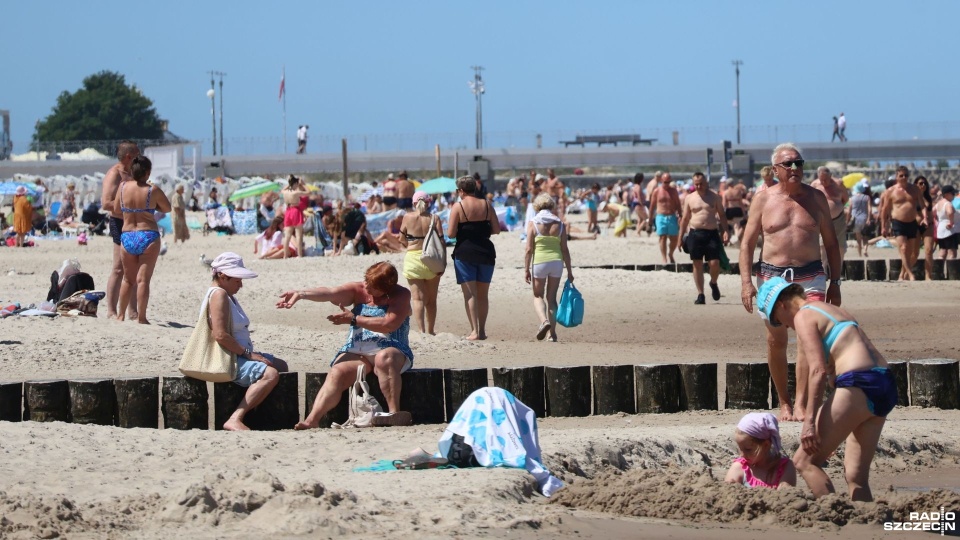 Plaża w Kołobrzegu. Fot. Przemysław Polanin [Radio Szczecin]