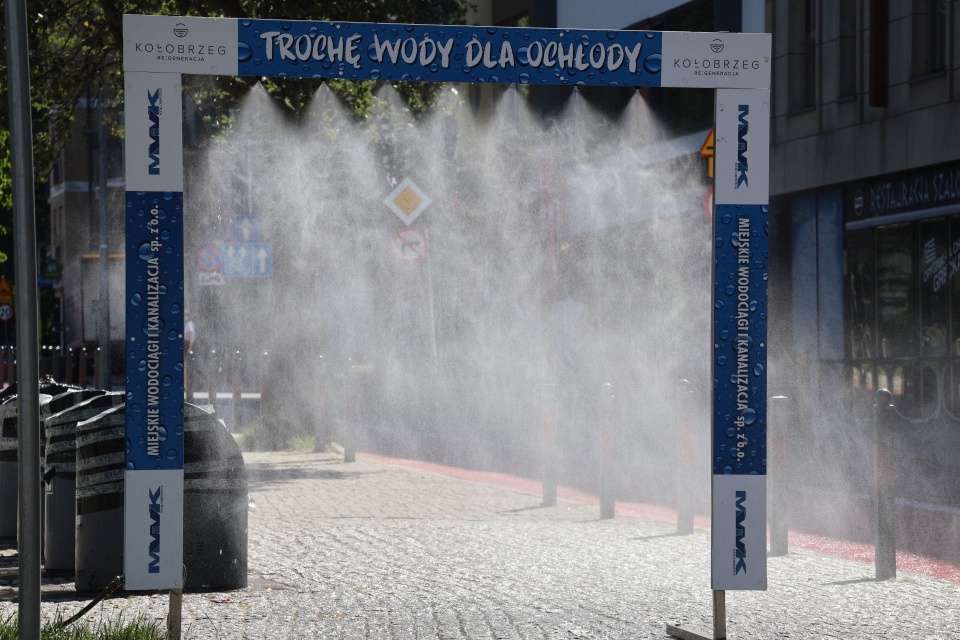 W Kołobrzegu powstały miejsca do ochłody