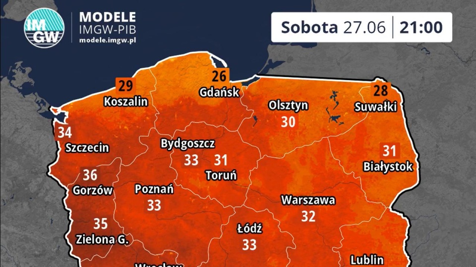 Prognoza pogody na 28 i 29 czerwca