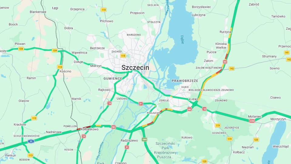Coraz więcej utrudnień na zachodniopomorskich drogach