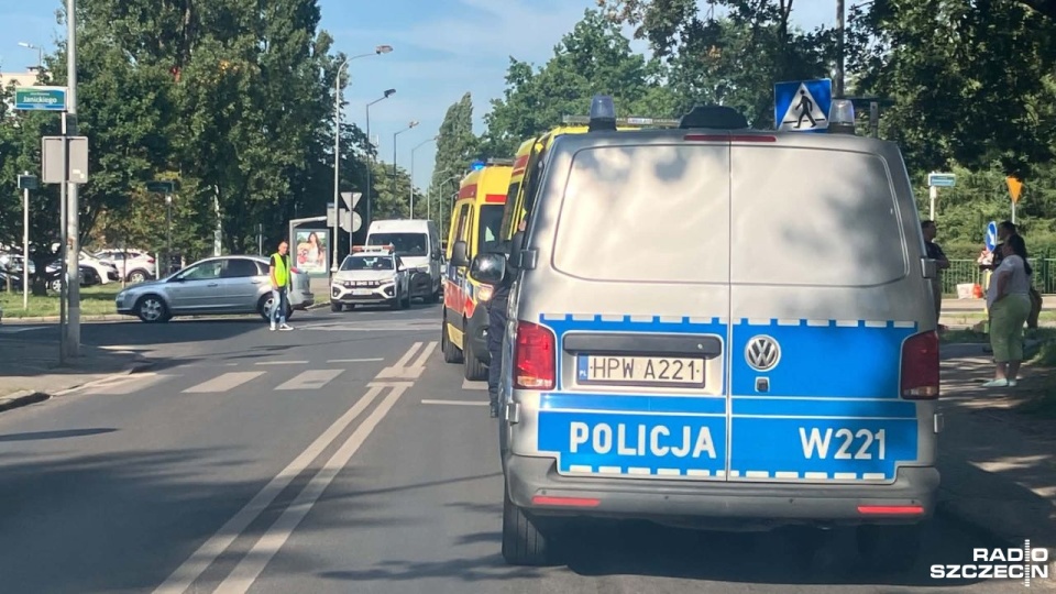 Wypadek na szczecińskim osiedlu Zawadzkiego-Klonowica