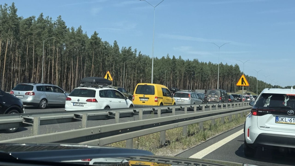 Ogromny ruch na drogach nad morze