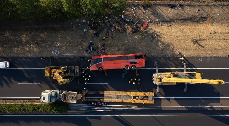 Tragiczny wypadek polskiego autokaru na Węgrzech