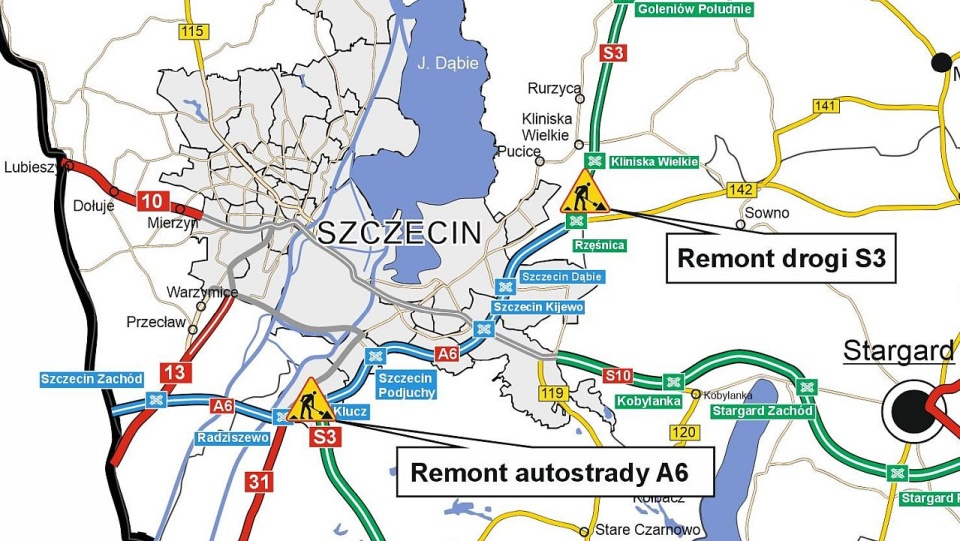 Kierowcy muszą uważać od września na remonty A6 i S3