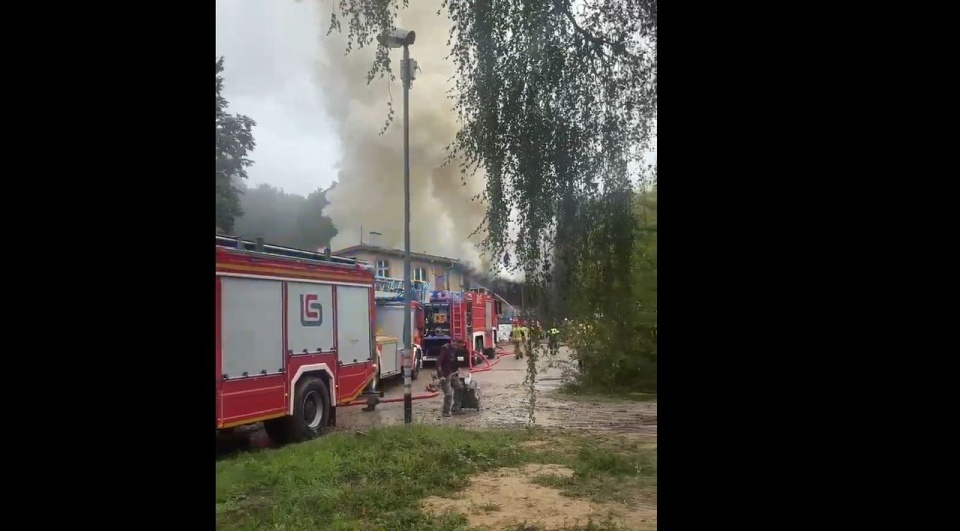 Pożar na osiedlu Arkońskie-Niemierzyn