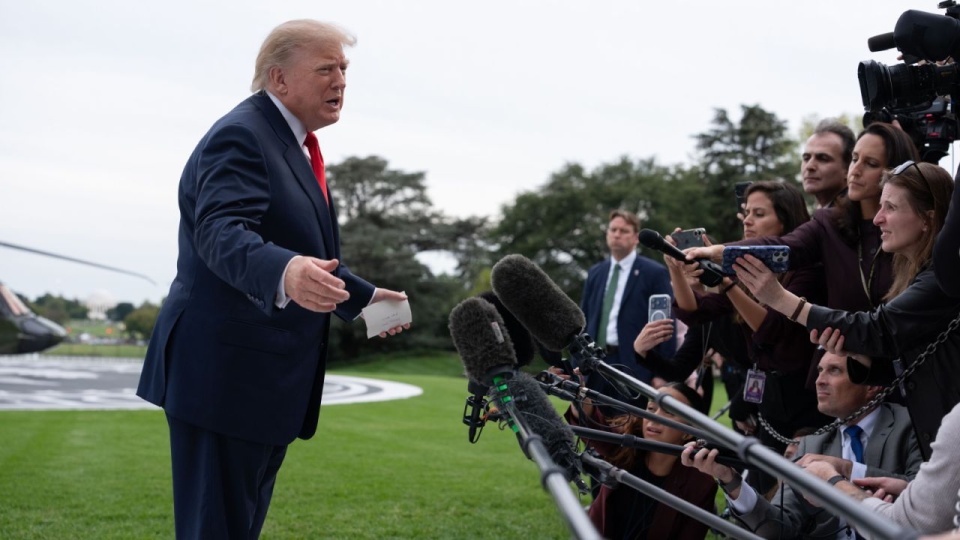 Donald Trump. Fot. PAP/EPA/Aaron Schwartz / POOL