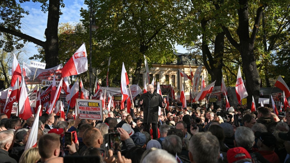 Protest PiS przed Trybunałem Konstytucyjnym