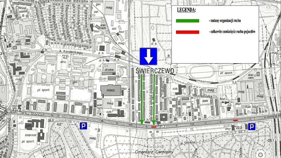 Zmiany w organizacji ruchu przy Cmentarzu Centralnym w Szczecinie