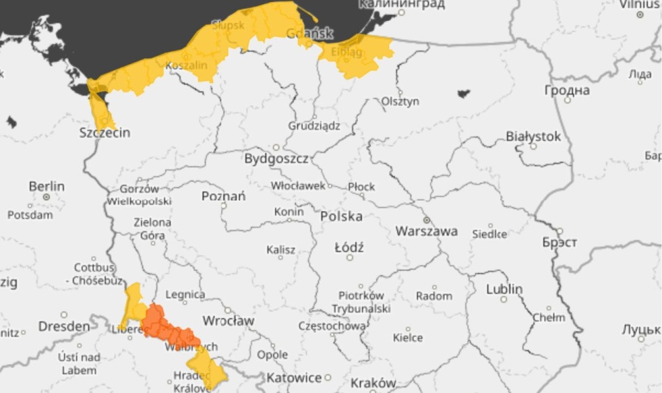 Ostrzeżenia przed silnym wiatrem